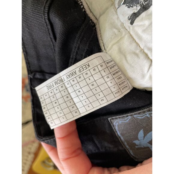 One Teaspoon Aztec Embroidered Skinny Jeans Size 26 Black High Waist Dixie - Picture 9 of 10